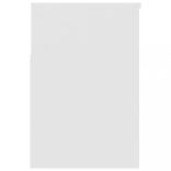 fehér szerelt fa cipőtároló pad 60 x 30 x 45 cm