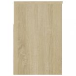 sonoma tölgy színű szerelt fa cipőtároló pad 60 x 30 x 45 cm