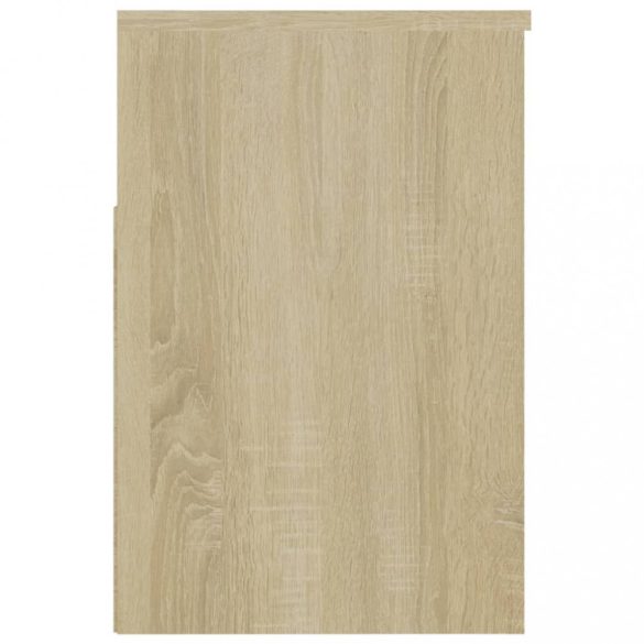 sonoma tölgy színű szerelt fa cipőtároló pad 60 x 30 x 45 cm