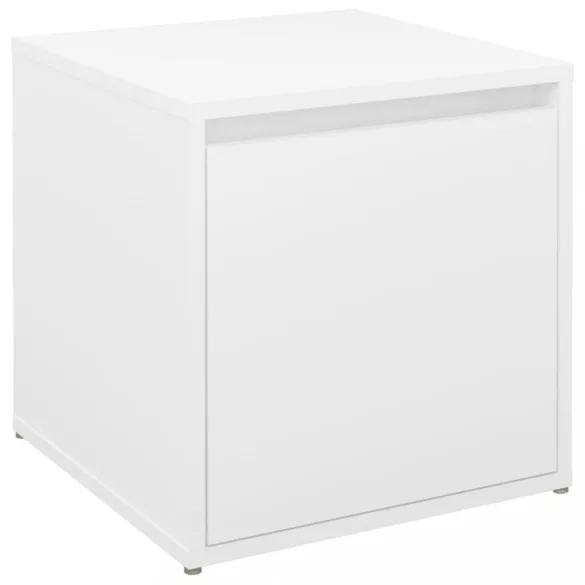 fehér szerelt fa tárolódoboz 40,5 x 40 x 40 cm