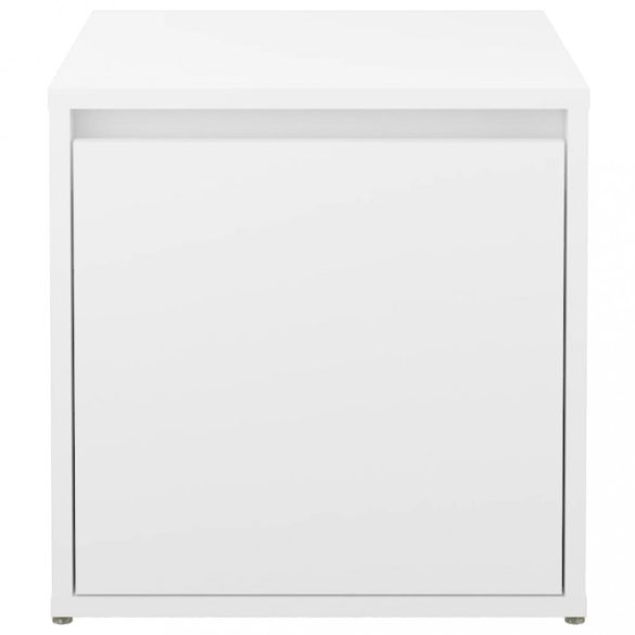 fehér szerelt fa tárolódoboz 40,5 x 40 x 40 cm