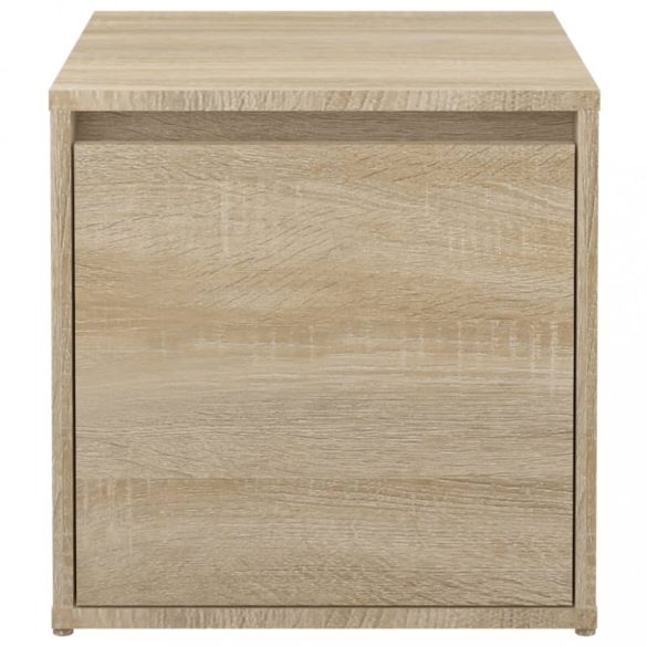 sonoma tölgy szerelt fa tárolódoboz 40,5 x 40 x 40 cm