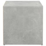 betonszürke szerelt fa tárolódoboz 40,5 x 40 x 40 cm