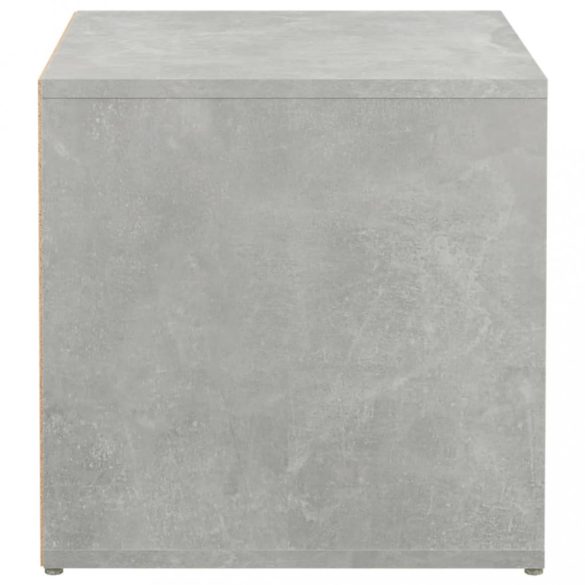 betonszürke szerelt fa tárolódoboz 40,5 x 40 x 40 cm