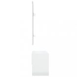 magasfényű fehér szerelt fa előszobai bútorszett