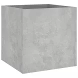 betonszürke szerelt fa virágtartó 40 x 40 x 40 cm