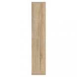 sonoma tölgyszínű tükrös szekrény LED-ekkel 91 x 15 x 76,5 cm