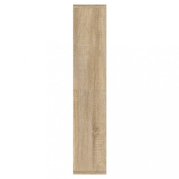 sonoma tölgyszínű tükrös szekrény LED-ekkel 91 x 15 x 76,5 cm