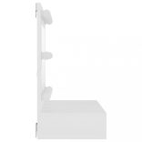 fehér tükrös szekrény LED-ekkel 60 x 31,5 x 62 cm