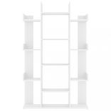 fehér szerelt fa könyvszekrény 86 x 25,5 x 140 cm