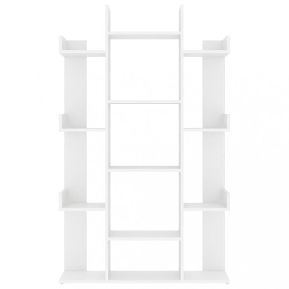 fehér szerelt fa könyvszekrény 86 x 25,5 x 140 cm