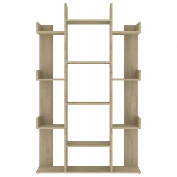 sonoma tölgy színű szerelt fa könyvszekrény 86 x 25,5 x 140 cm