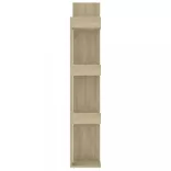 sonoma tölgy színű szerelt fa könyvszekrény 86 x 25,5 x 140 cm