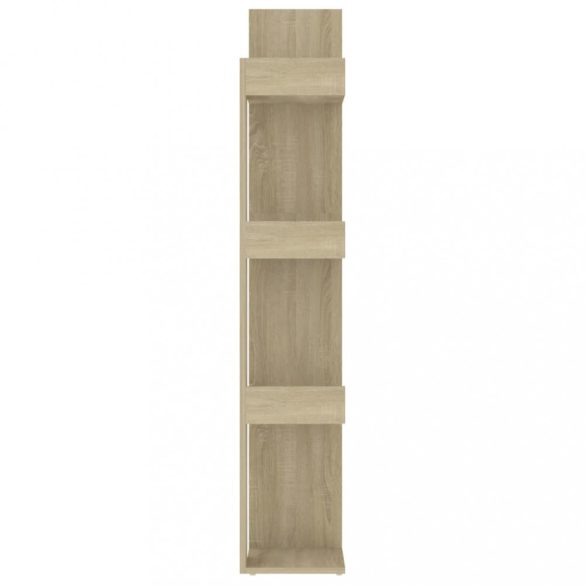 sonoma tölgy színű szerelt fa könyvszekrény 86 x 25,5 x 140 cm