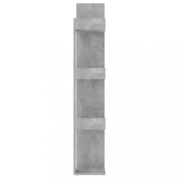 betonszürke szerelt fa könyvszekrény 86 x 25,5 x 140 cm