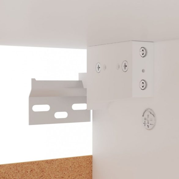 fehér szerelt fa cipősszekrény 60 x 35 x 70 cm