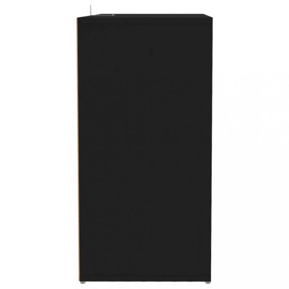 fekete szerelt fa cipősszekrény 60 x 35 x 70 cm