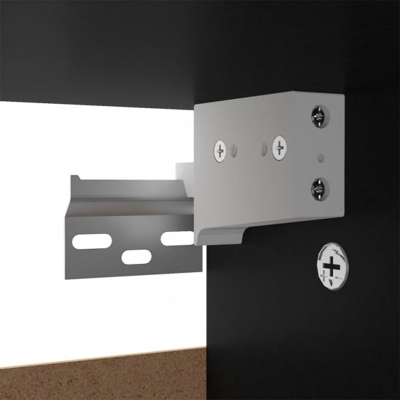 fekete szerelt fa cipősszekrény 60 x 35 x 70 cm