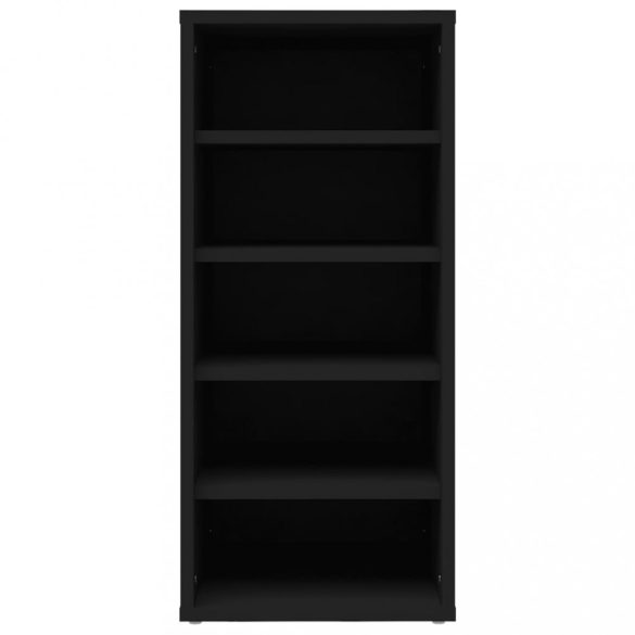 2 db fekete szerelt fa cipősszekrény 31,5 x 35 x 70 cm