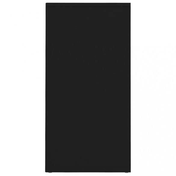 2 db fekete szerelt fa cipősszekrény 31,5 x 35 x 70 cm