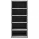 2 db betonszürke szerelt fa cipősszekrény 31,5 x 35 x 70 cm