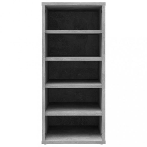 2 db betonszürke szerelt fa cipősszekrény 31,5 x 35 x 70 cm