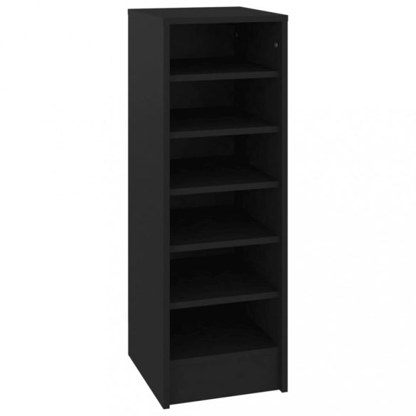 fekete szerelt fa cipősszekrény 31,5 x 35 x 90 cm