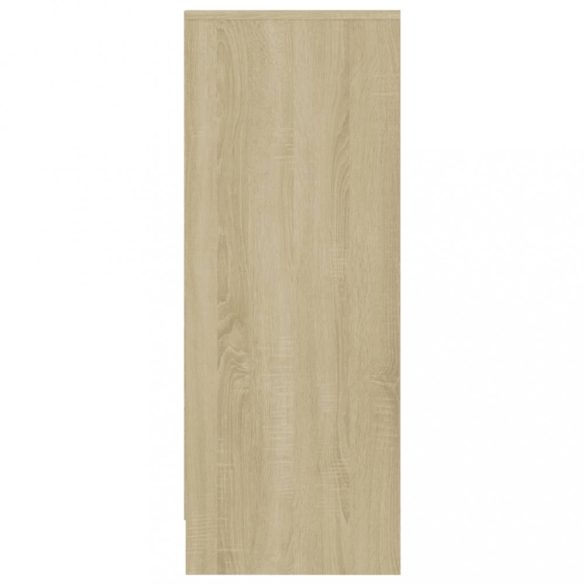 sonoma tölgy színű szerelt fa cipősszekrény 31,5 x 35 x 90 cm