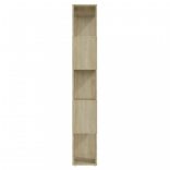 sonoma-tölgyszínű térelválasztó könyvszekrény 60 x 24 x 155 cm