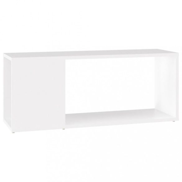 fehér szerelt fa TV-szekrény 80 x 24 x 32 cm