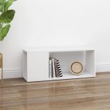 fehér szerelt fa TV-szekrény 80 x 24 x 32 cm