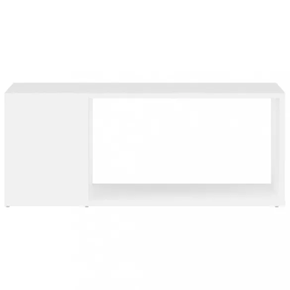 fehér szerelt fa TV-szekrény 80 x 24 x 32 cm