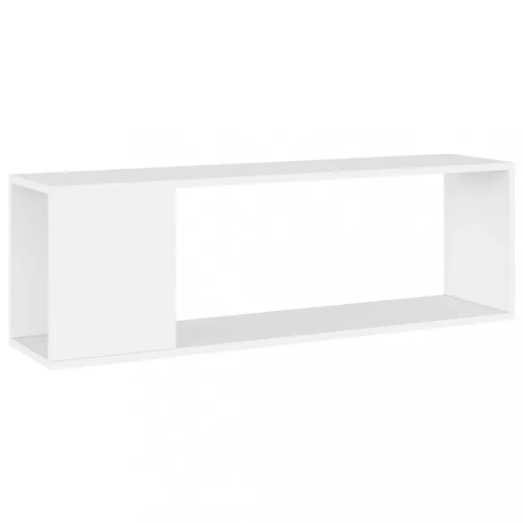 fehér szerelt fa TV-szekrény 100 x 24 x 32 cm