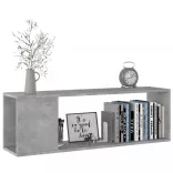 betonszürke szerelt fa TV-szekrény 100 x 24 x 32 cm