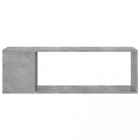 betonszürke szerelt fa TV-szekrény 100 x 24 x 32 cm