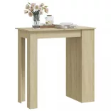 sonoma tölgy színű bárasztal tárolópolccal 102 x 50 x 103,5 cm