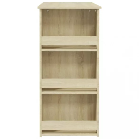 sonoma tölgy színű bárasztal tárolópolccal 102 x 50 x 103,5 cm