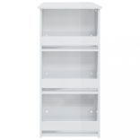 fehér bárasztal tárolópolccal 102 x 50 x 103,5 cm - raktári