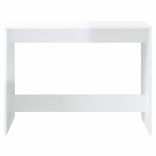 3 részes magasfényű fehér szerelt fa étkezőgarnitúra