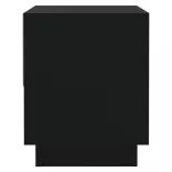 fekete forgácslap éjjeliszekrény 45 x 34 x 44 cm