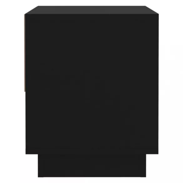 fekete forgácslap éjjeliszekrény 45 x 34 x 44 cm