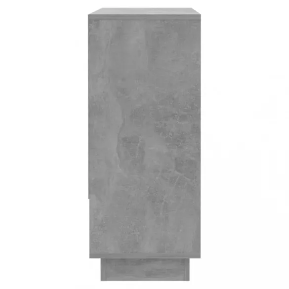 betonszürke forgácslap tálalószekrény 97 x 31 x 75 cm