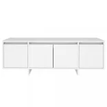 fehér szerelt fa TV-szekrény 120 x 30 x 40,5 cm