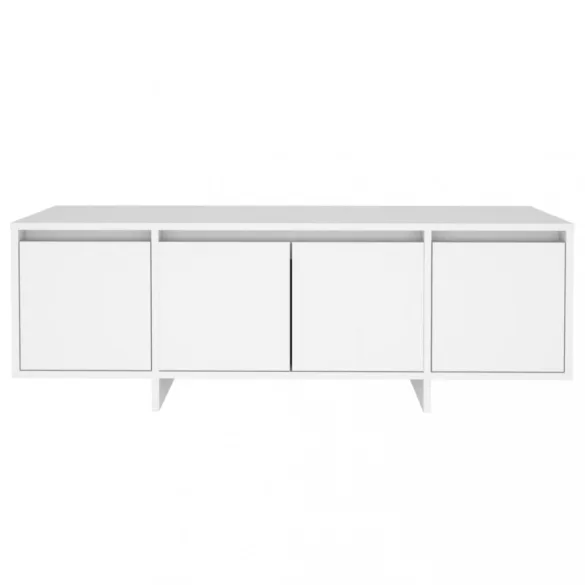 fehér szerelt fa TV-szekrény 120 x 30 x 40,5 cm