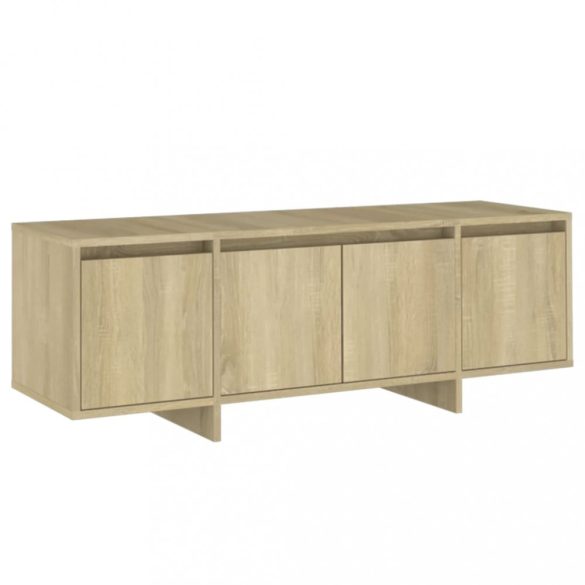 sonoma tölgy színű szerelt fa fali TV-szekrény 120x30x40,5 cm