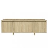 sonoma tölgy színű szerelt fa fali TV-szekrény 120x30x40,5 cm