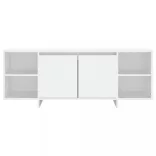 fehér szerelt fa TV-szekrény 130 x 35 x 50 cm