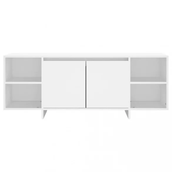 fehér szerelt fa TV-szekrény 130 x 35 x 50 cm