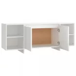 fehér szerelt fa TV-szekrény 130 x 35 x 50 cm