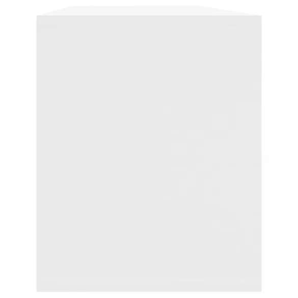 fehér szerelt fa TV-szekrény 130 x 35 x 50 cm